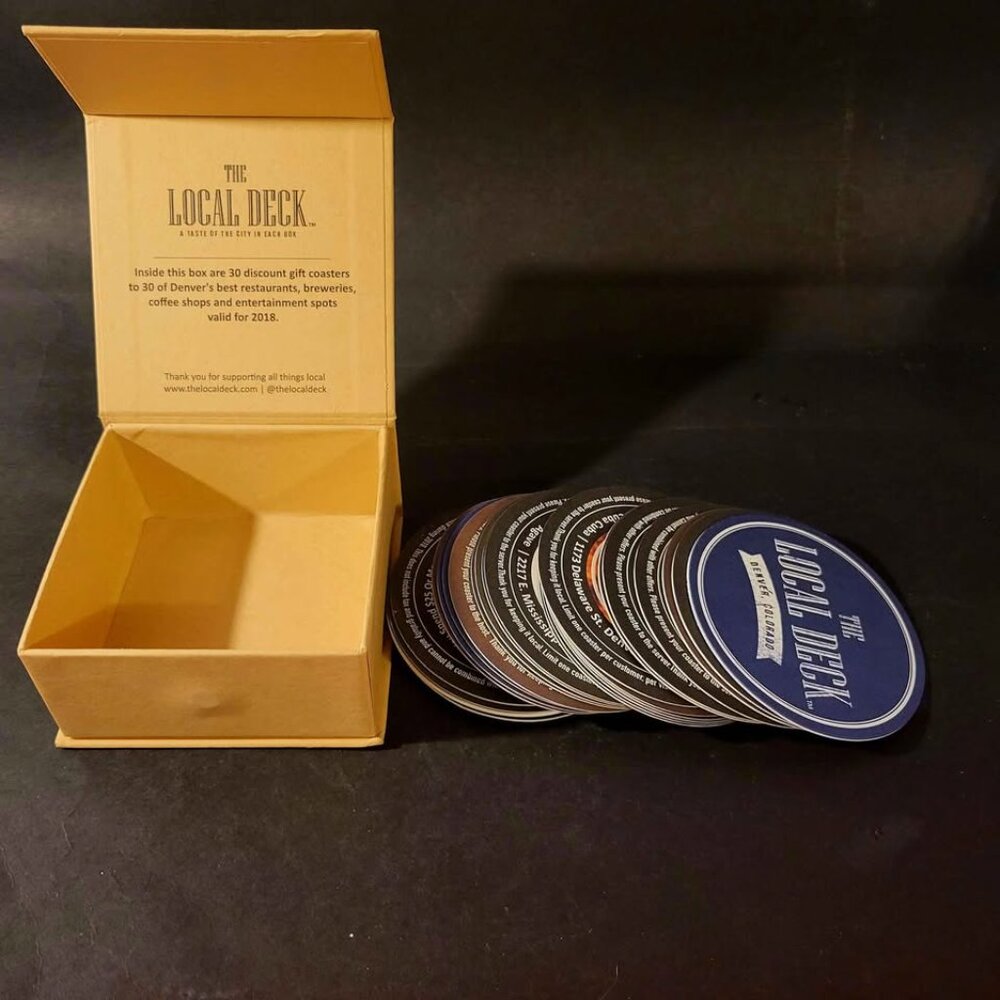 Collectable Coasters 2018 Edition of "The Local Deck" Box From Denver Colorado - Picture 3 of 5